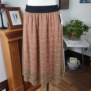 Lularoe Textured Lace Skirt M